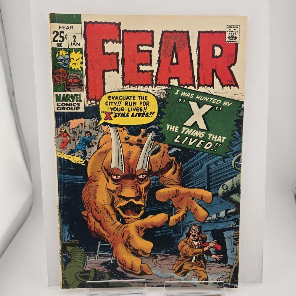 FEAR #2 MARVEL COMICS 1971 I Was Hunted By X The Thing That Lived!